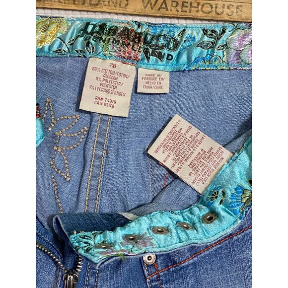 Vintage Y2K 2000s Parasuco Blue Denim Jeans 28x31 - Picture 13 of 13